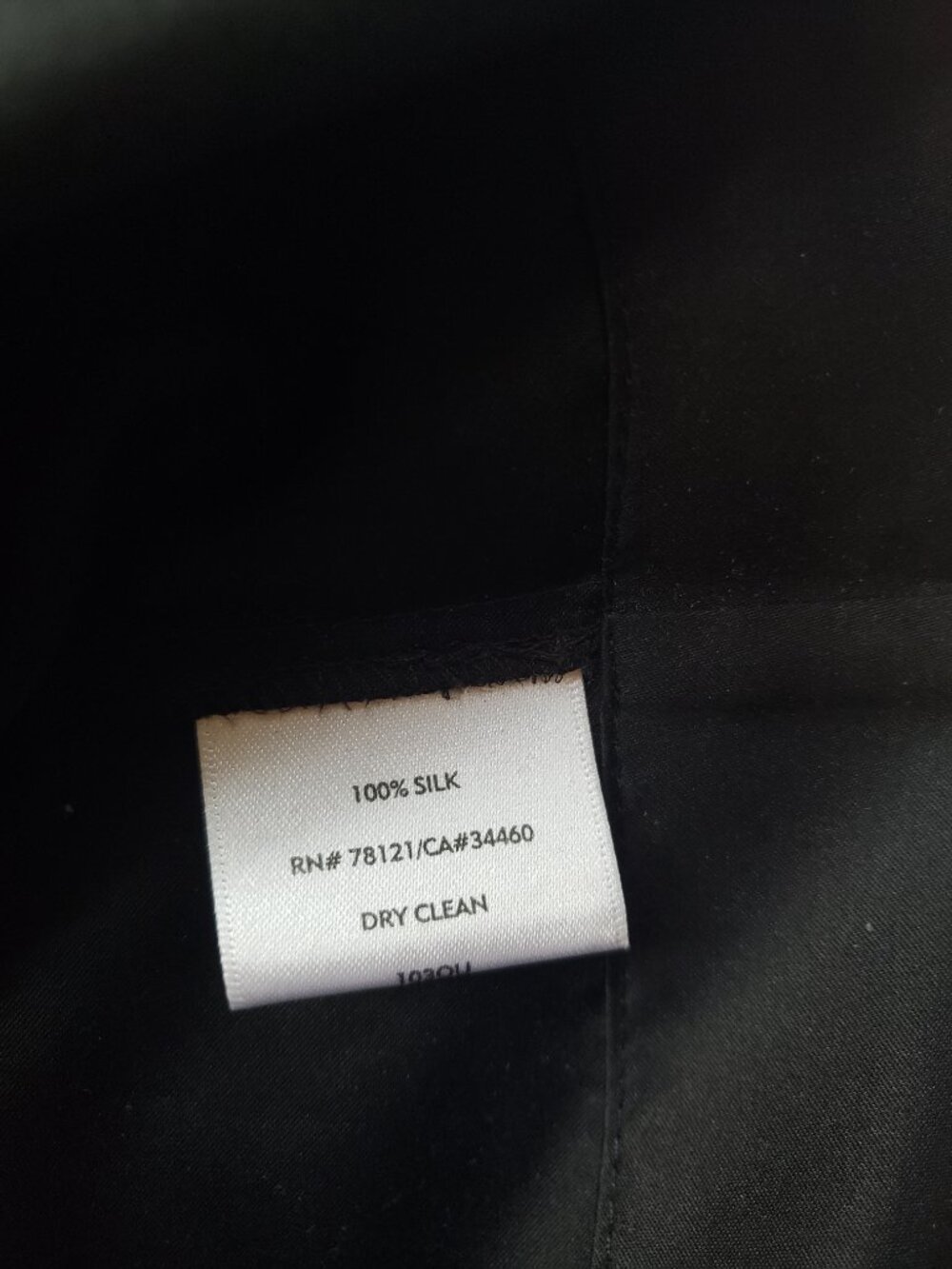 Eileen Fisher Silk Satin Wide Leg Lightweight Cropped Black Cargo Pants - Picture 11 of 11